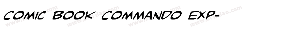 Comic Book Commando Exp字体转换